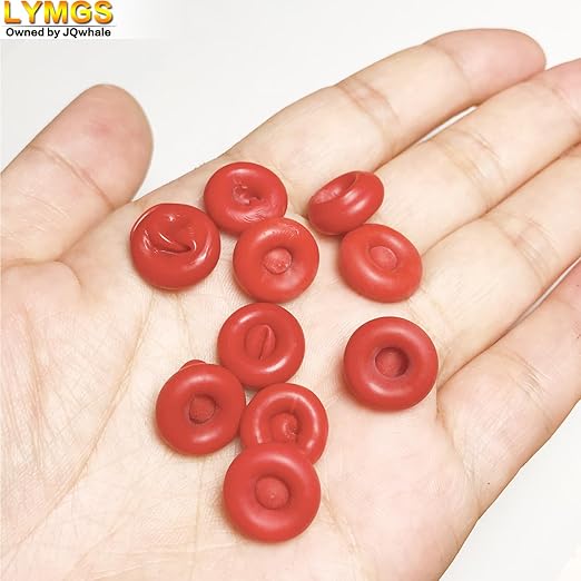 Universal Fit Caulk Tube Latex Sealing Caps, Caulk Saver Cover Sealer for Sealing and Preserving Open Caulking Tube, Red 10 Pack