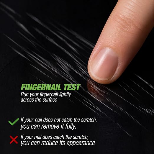 Scratch Remover Kit – Permanent Car Scratch and Scuff Removal | Easy Application, High Gloss Finish | Includes Applicator Pad & Microfibre Cloth, Silicone-Free, VOC-Free