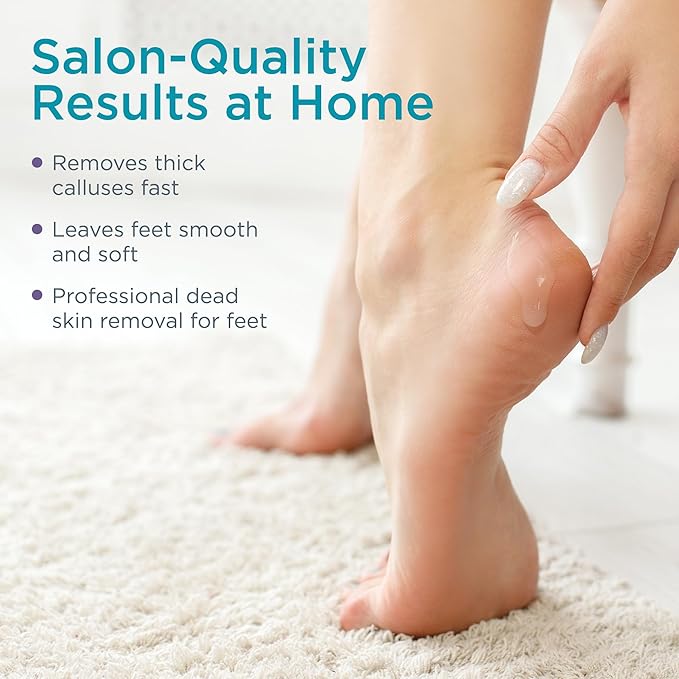 Lee Beauty 8oz Professional Gel Callus Remover for Feet - Original Fast-Acting Formula, Extra Strength for Cracked Heels & Dead Skin (Pack of 1)