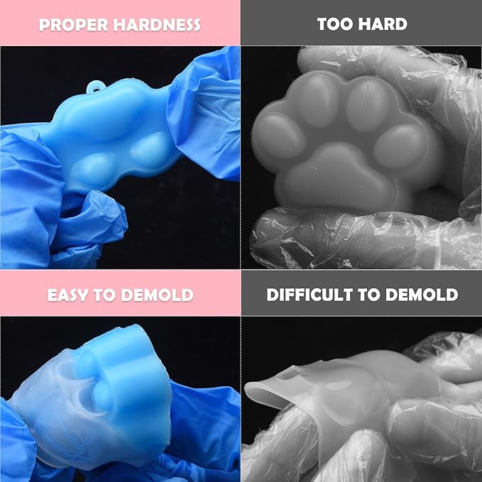 Gel for Taba Squishy Kit, 7oz Liquid Silicone Super Soft Fast Cure for Squishy Maker, All-in-1 Squishy Making Rubber for Cat Paw Casting Hamster Molding, Stress Relief Decompression Craft Adult Hobby