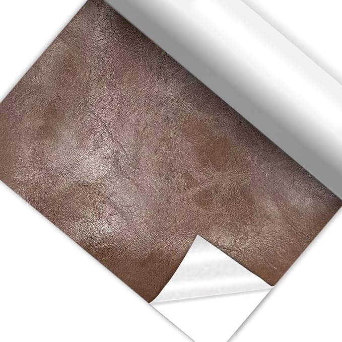Self Adhesive Faux Leather Repair Patch,1Roll 15x78 Inch Leather Repair Tape for Furniture,Couch Tape for Couches,Bed,Car Seats,Chair,Brown