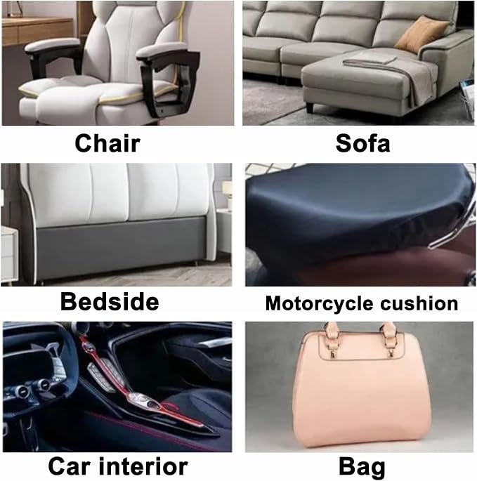 Leather Repair kit for Furniture,4 x 99 inches Self Adhesive Tape,Vinyl Repair kit Stickers,Leather Repair kit car Interior,Leather Patches,Leather seat Repair kit for Cars,Sofa,Couch(Black)