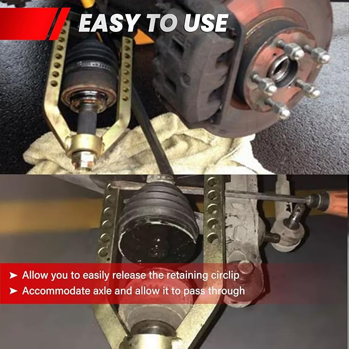 DASBET CV Joint Puller Tool 9 Holes Universal Joint Removal Tool CVJ Axle Separator Tool Remover for Repairing