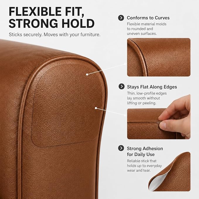 Self Adhesive Leather Repair Patch 24x54 Inch, Large Vinyl Repair Kit，Brown | Leather Tape for Furniture, Couch, Sofa, Car Seats. Waterproof, Strong Adhesion, Easy Cut Pleather Patch Waterproof Scratch