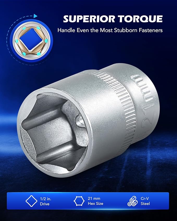 Orion Motor Tech Ball Joint Separator, Ball Joint Removal Tool for Separating Ball Joints Arms Tie Rods on Most Cars and Light Trucks, Ball Joint Puller and Extractor with 1/2" Socket