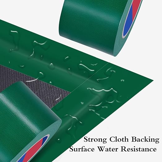Green Heavy Duty Duct Tape, 3 Inch x 55 Yards, Industrial Grade Waterproof & UV Resistant, Strong Adhesive for Indoor Outdoor Repairs, Crafts, Home Improvement, Moving Packing and DIY Projects
