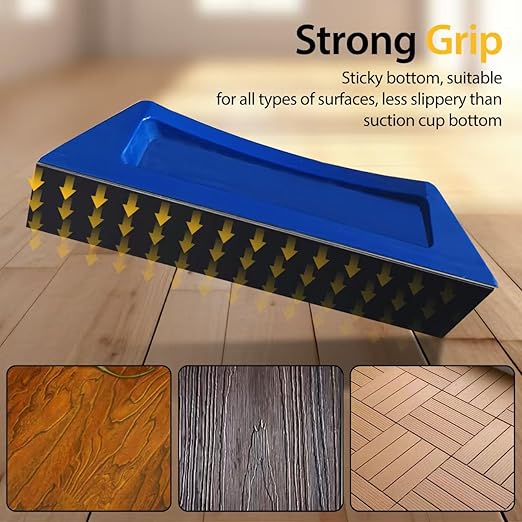 Floor Gap Fixer Tool – Easy Plank Grabber with Mallet & Washable Pads, Quick Flooring Tools for Laminate, Vinyl & Hardwood Repair at Home-Blue