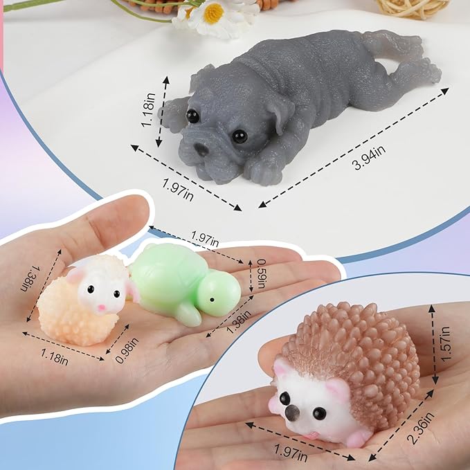 DIY Taba Squishy Kit - Make Your Own Squishies with Animal Molds and 1:1 AB Liquid Silicone Gel (14oz)