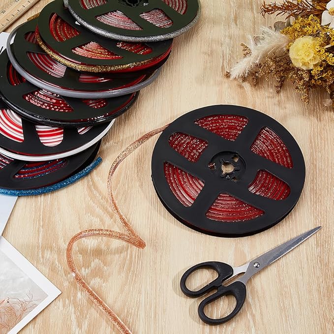 GORGECRAFT 5.5 Yard Ceramic Tile Gap Tape 0.3 Inch Self-Adhesive Caulk Strip Chocolate Sealing Strips Waterproof Peel and Stick Tape Roll Floor Edge Sealant Trim for Shower Bathtub Bathroom Toilet