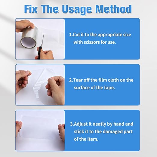 Waterproof Tape, Clear Thick Flexible Rubberized, Strong Adhesive Underwater Seal, Weather Resistant Leak Repair Tape - 3.94 in x 9.8 ft (1 Pack) for Indoor Outdoor Home RV Roof Plumbing Pool