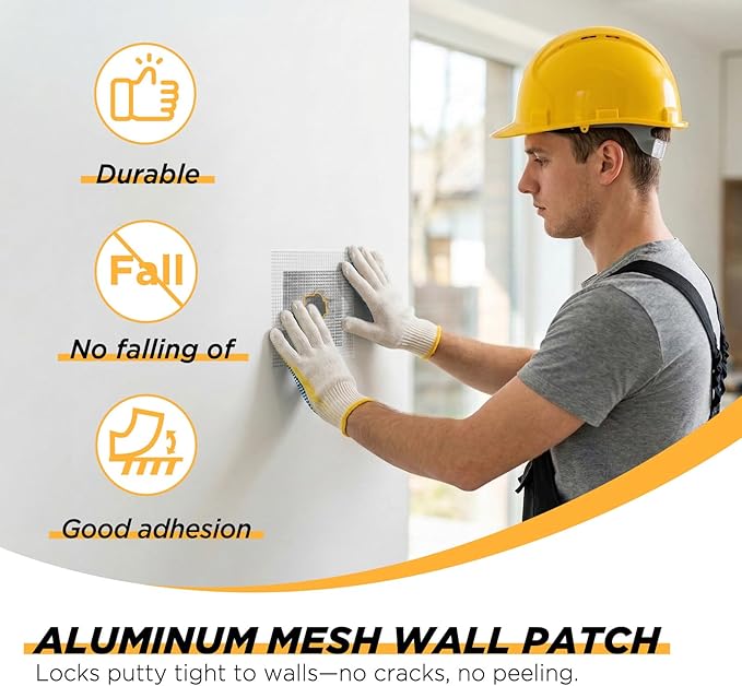 20 Pack Drywall Patch, 2/4/6/8 Inch Drywall Repair Patch, Large Hole Patch Repair for Drywall, Quick & Easy Wall Repair, Use with Wall Filler & Spackle