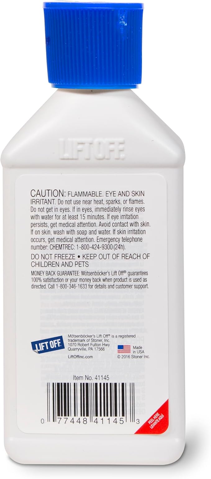Motsenbocker's Lift Off 41145-12PK 4.5-Ounce Spray Foam and Silicone Caulk Remover Safe on Showers, Baseboards, Stainless Steel, Ceramic, and More, Water-Based, 4.5 Fl Oz, Pack of 12