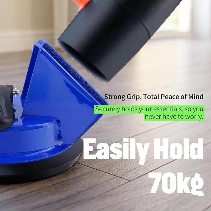 Floor Gap Fixer Tool Heavy Duty 45°Striking Surface Floor Gap Repair Tool Made of Iron & Enhanced Suction Cup with Slot Cutter and 3 pcs Sticky Pads for Fixer Laminate/Vinyl Flooring Tools
