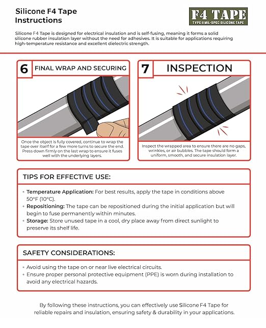 Bond It F4 Emergency Self-Fusing Silicone Tape, Repair Plumbing Pipe & Radiator Hose Leak, Electrical Insulation, Permanent Bonding, Waterproof, 1" x 36' x 20mil, Red