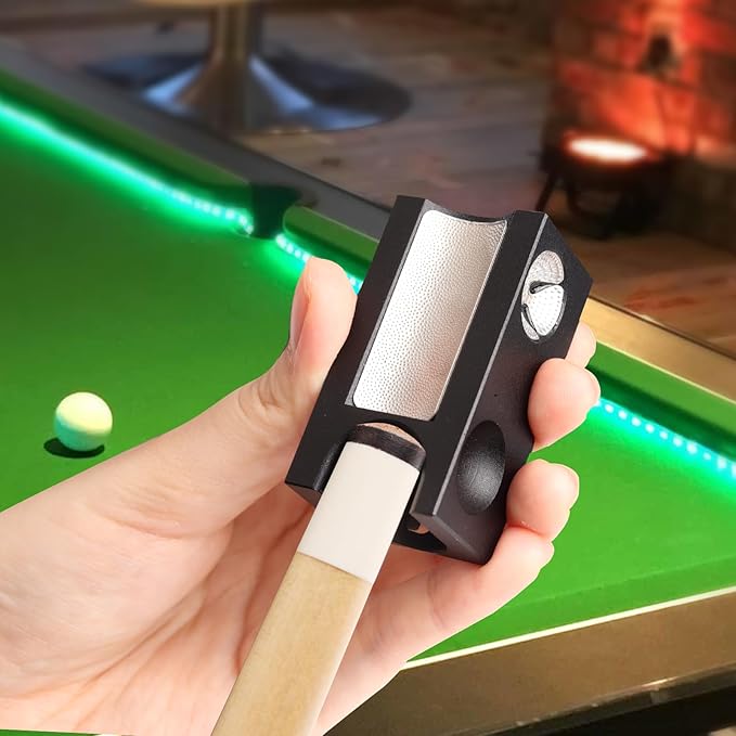 GSE Games & Sports Expert Billiard Pool Cue Tip Tool, Stick Scuffer/Shaper/Aerator/Joint Protector Tool, Billiard Accessories