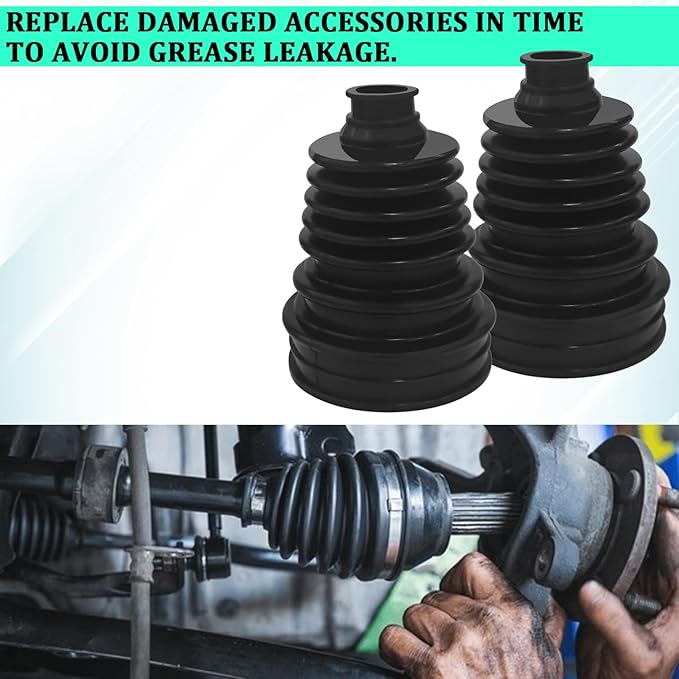 2PCS CV Axle Boot Repair Kit with Expander Tool, 4 Stainless Steel Clamps and 6 Cable Ties, Universal CV Joint Split CV Boot Repair Kit for 19mm to 24mm Drive Shaft & Chassis Protection