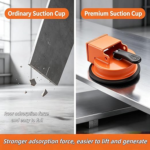 Floor Gap Fixer Tool, a Floor Joint Repair Tool Suitable for Solid Wood and Vinyl Flooring; a Carbon Steel Suction Cup with a Rubber pad, Designed to Fill Unsightly Seams