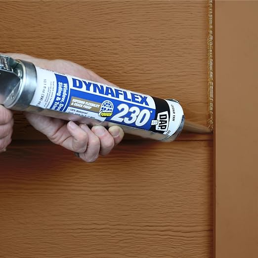DAP Dynaflex 230 Premium Elastomeric Sealant, Cedar Tan, 10.1 Oz (7079818412) (Pack of 6)