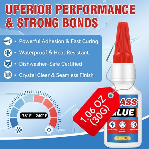 Super Glue, Super Glue All Purpose with Built-in Brush Applicator,130ml Quick Dry Waterproof Adhesive, Superglue for Shoes, Wood, Leather, Rubber, Plastic, Metal (130, Milliliters)