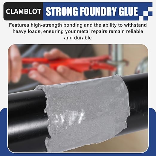 2-Pack Heavy Duty Metal Glue & Steel Epoxy - (1.76oz x 2) Waterproof Liquid Weld, Strongest Adhesive for Multiple Surfaces: Plastic, Ceramic, Pipe Leak Sealer, Cold Welding Repair Kit
