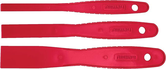 ALLWAY SD3 3-Piece Celcon Plastic Detail Putty Knife Set, 3/8", 5/8", 1"