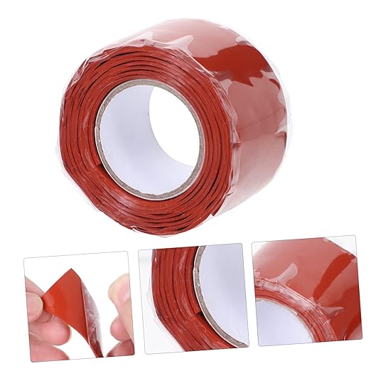 VILLCASE Flexible Silicone Rubber Sealing Tape for Pipe Leak Repair Compression Resistant Seam Sealant for Plumbing Buckets Outdoor Wet Areas