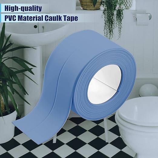 Waterproof Seal Caulk Strip Tape Self Adhesive for Sink Toilet Bathroom Wall Edge Bathtub Oil-Proof Caulking Sealing Tape 1.5" x 10.5' (W*L) 3Pcs Blue
