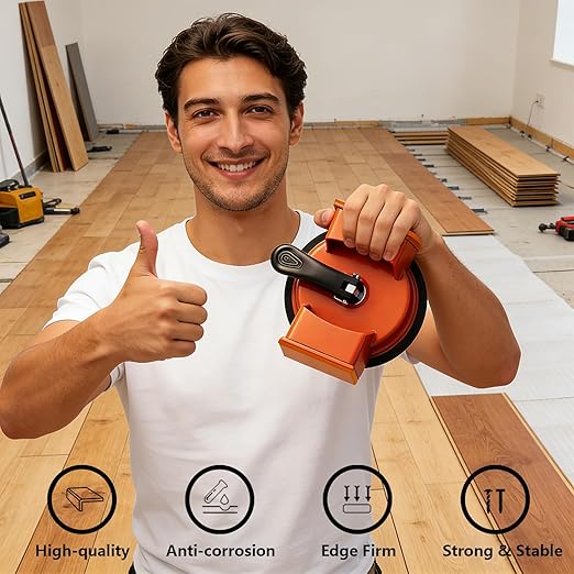 Floor Gap Fixer Tool for Laminate Floor, Professional Flooring Gap Repair Gaps Fixing Tool with 2PCS Felt Pads, Perfect for Smooth Surfaces Wood, Tile, Vinyl