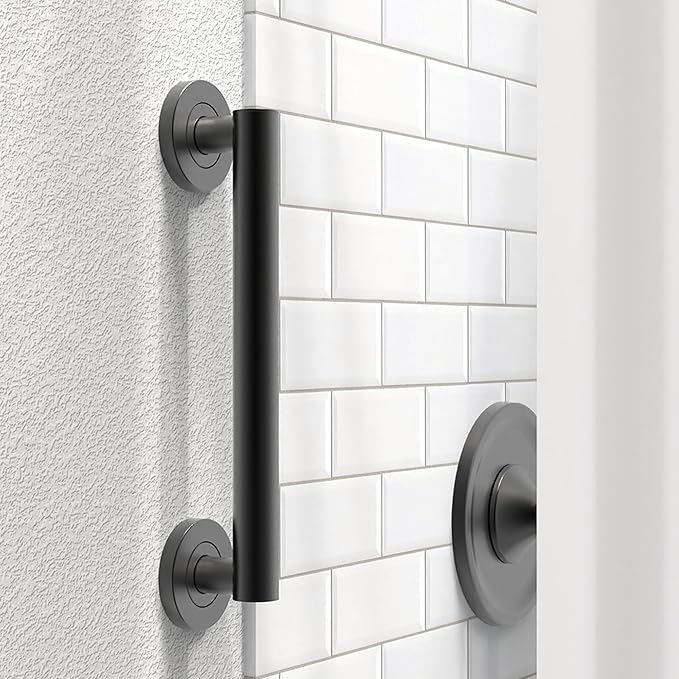 Bath, Shower and Toilet Safety Grab Bar for Seniors and Handicaps, ADA Compliant Mobility Aid Balance Assist Handle, Stainless Steel