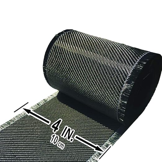 50 ft x 4 in - Carbon Fiber-Basement Wall Crack Repair Kit - Carbon Fiber Foundation Wall Repair - Easy to Use Includes Instructions & Epoxy