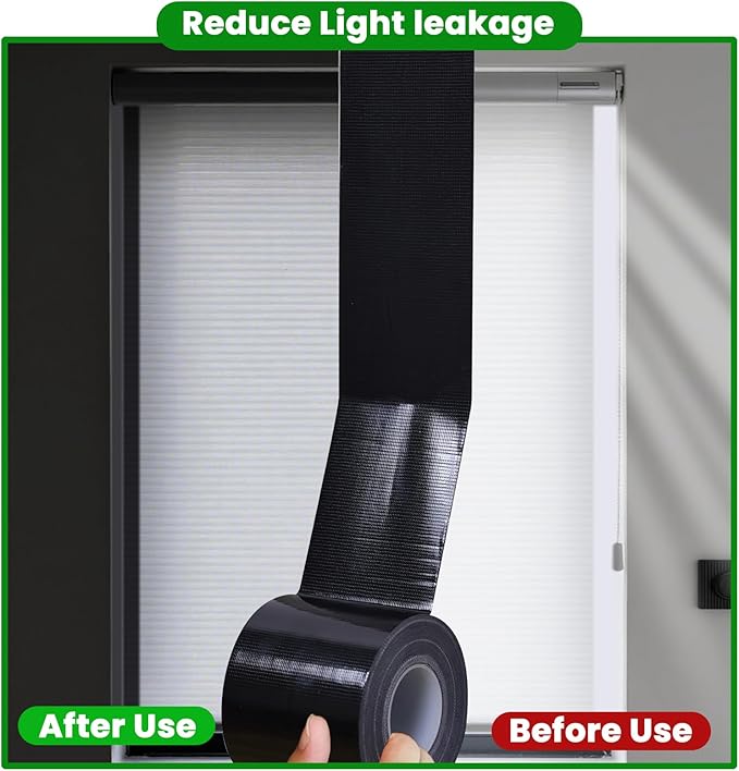 Window Sealing Tape, Window AC Insulation Air Conditioner Sealing Around Frame, 3 inch X 65.5 FT, Blocker for Cold Heat Air, Waterproof Tape for Repair, Heavy Duty No Residue (Black)