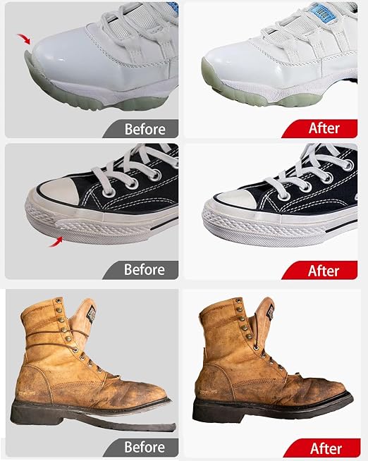 Shoes Glue Super Strong Adhesive Clear Repair Sole for Sneakers, Transparent Sealant Waterproof Resistant with Precision Tip Professional Grade for Heels Sports Shoes Climbing Shoes Leather 2oz, 60ml