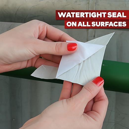 XFasten Super Waterproof Aluminum Butyl Tape, 4-Inch x 16-Foot, Aluminum Foil Tape with Butyl Rubber Adhesive for Window and Metal Roof Flashing, Patching and Gutter Leak Repair