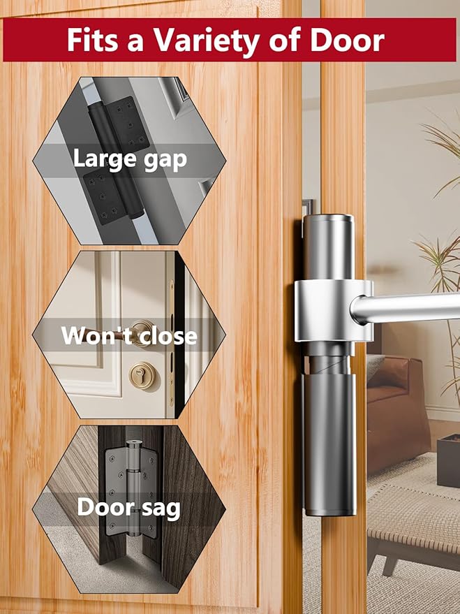 2 Pcs Door Hinge Adjustment Tool for 14-19mm & 23-25mm,Hinge Adjustment Tool, Hinges Gap Adjusting Wrench, Heavy Duty Door Hinge Repair Tool for Interior & Exterior Doors, Residential, Fire Door
