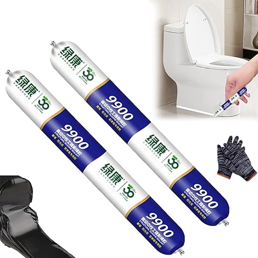 L-995 Waterproof Sealant 9900, 500g/700g Glass Glue Strong Waterproof Sealant Outdoor Wall Crack Repair Glue 995 High Viscosity Sun Protection, All Purpose Super Bonding Structural Sealant (Clear*2)