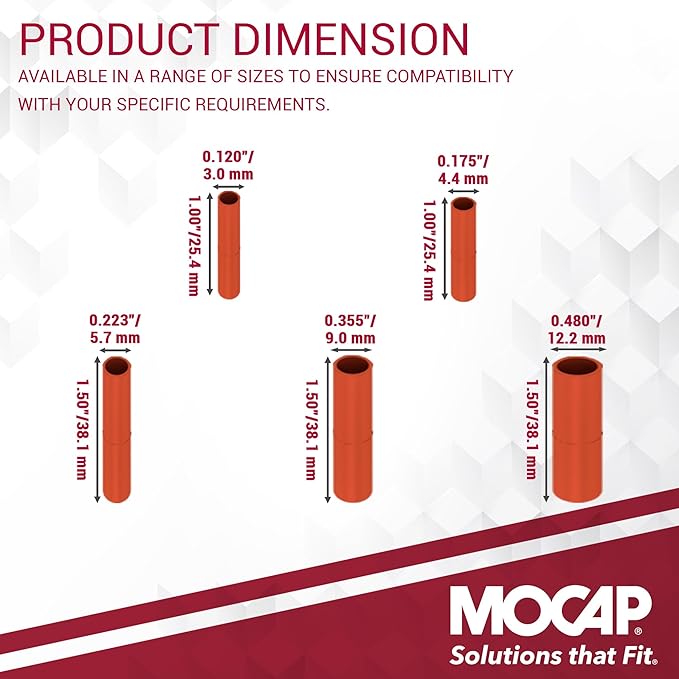 MOCAP Silicone Masking Cap Kit (MSC Series) - Durable & Reusable Silicone Rubber Caps for Threaded & Smooth Studs, Ideal for Powder Coating, E-Coating & Chrome Plating Applications - 175 Total Pcs