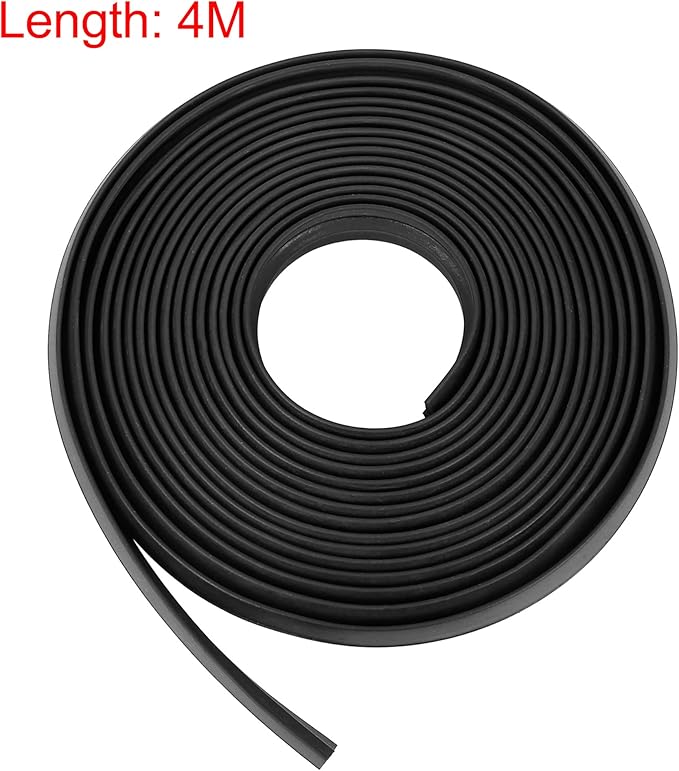 X AUTOHAUX 4m x 23mm Universal Car Z Shape Rubber Weather Waterproof Strip Seal Edge Protector