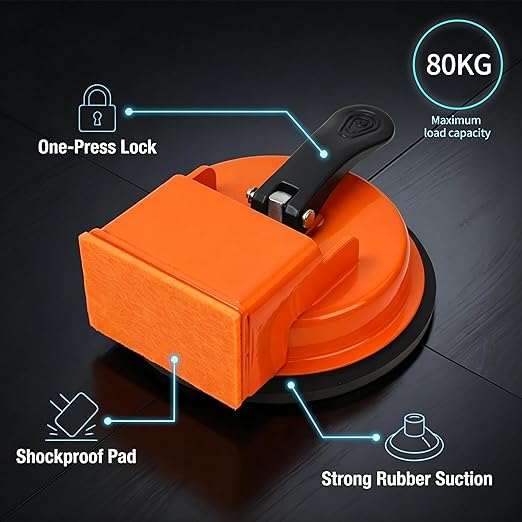 Floor Gap Fixer Tool, 2026 New Heavy Duty Flooring Gap Fixer with Strong Suction Cup, Laminate Vinyl Wood Plank Tile Gap Closing Tool for Doorways, Edges & Corners