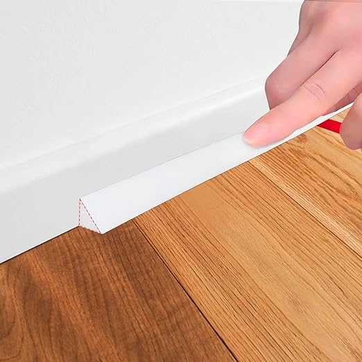 White Caulk Tape Self Adhesive Waterproof, Flexible Caulking Sealant Strip Sealing Tape for Toilet, Sink, Bathtub, Shower, Floor(Small Size, 3 Meters)