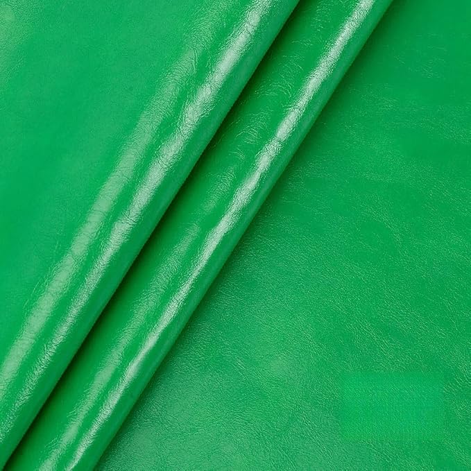 Leather Repair Patch Tape Kit,Self Adhesive Leather Repair Patch,Vinyl Repair Kit for Couches Boat Seats Furniture Cars Sofa Office Chair (Grass Green,19.69"×54.33")
