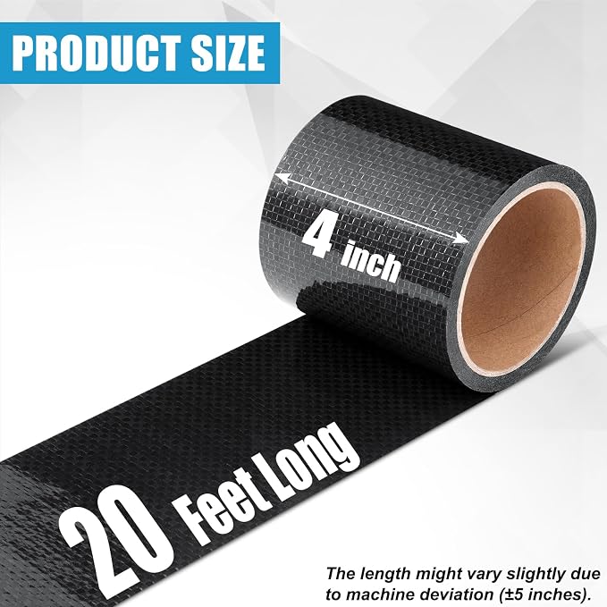 RV Underbelly Material RV Underbelly Tape, 4'' x 20' Waterproof Tape with Permanent Sealing Adhesive for Camper Travel Trailer, Mobile Home, Tear Repair Patch