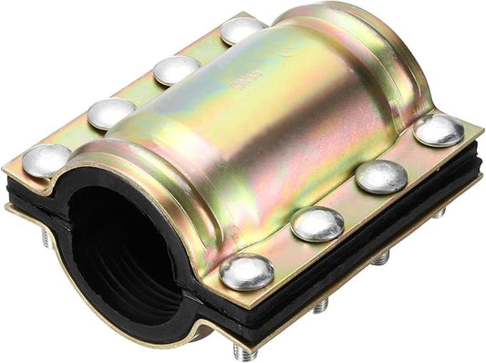 Water Pipe Repair Clamp, 7.09 Inch Length, 3 Inch ID Carbon Steel Leak Sealer Clamp, Leak Stoppers Pipe Repair Kit for 75mm OD PE PVC PPR Steel Iron Pipes