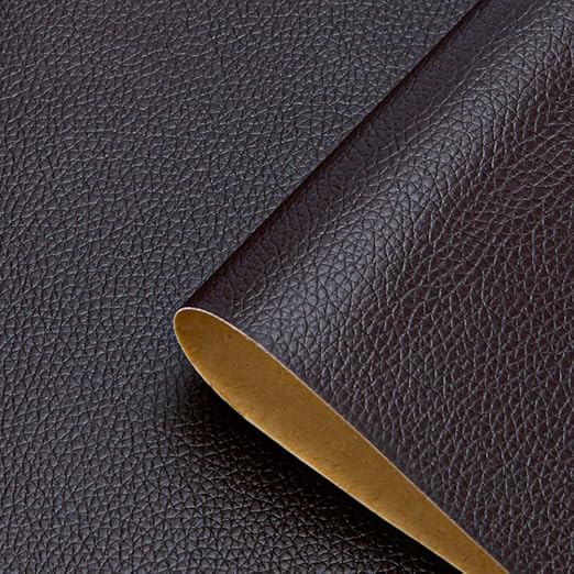 Dark Coffee Leather Repair Patch Tape, 39.4 x 54 Inches Large Self-Adhesive Leather Repair Kit for Furniture, Car Seats, Vinyl Leather, Couches, Sofa, Chairs