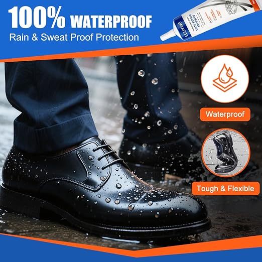 StrongBond Shoe Glue, 100ML Professional Grade Super Glue for Shoes Boots Leather Repairs Permanent, Flexible Waterproof Clear Drying Formula Fast Setting Adhesive for Insoles, Soles, Heels & More