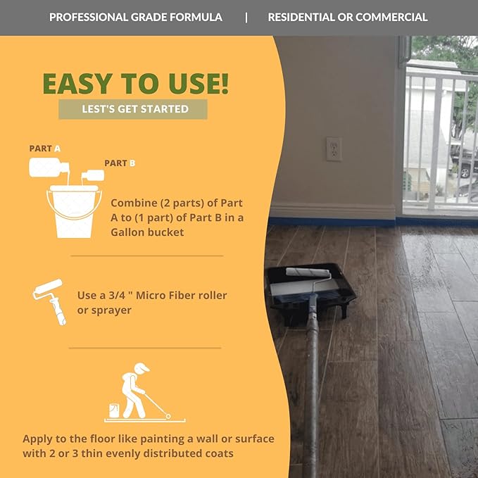 CoverTec GlazeGuard High-Gloss Tile & Grout Sealer – Wet Look Waterproof Finish for Ceramic, Porcelain & Stone – Protects Showers & Floors – Long-Lasting Barrier (4 oz Kit)