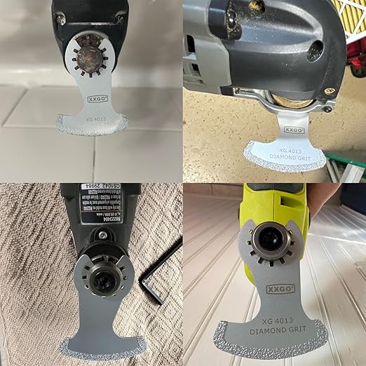 XXGO 8 Pcs Oscillating Multitool Diamond Blade for Grout Removal XG8001S