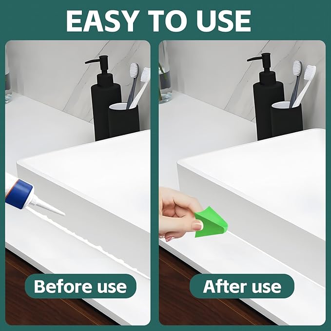 2 Pcs That Silicone Tool, Silicone Caulking Tool Kit (3/6/10/16mm) - Reusable Sealant Finisher, Grout Spreader for Smooth Caulk - Kitchen, Bathroom, Tile & Floor Edges (Green)