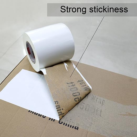 JIALAI HOME 5 inch Wide Duct Tape, Industrial Grade White 5 inches x 55 Yards (164 ft), 9 Mil Heavy-Duty, Waterproof, Strong, Flexible, No Residue, for Crafts & Home Improvement