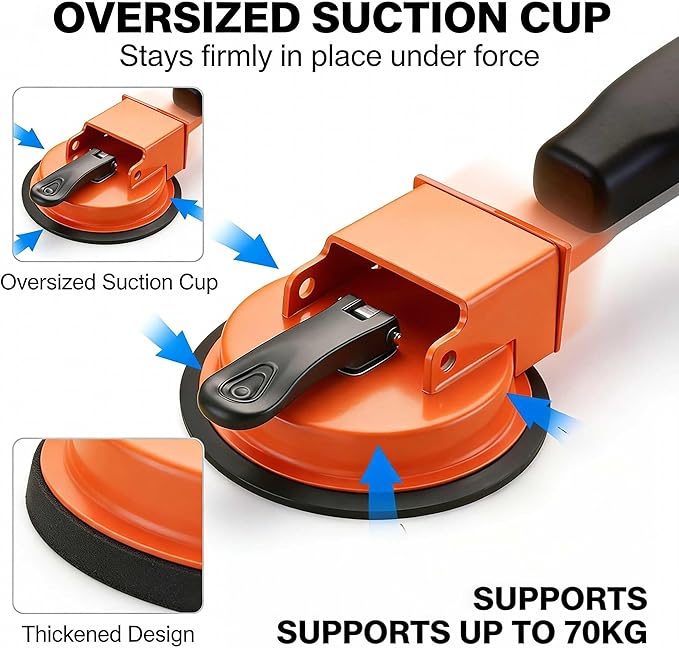 Floor Gap Fixer Tool, Heavy Duty with Enhanced Vacuum Suction Cup, for Laminate,Squeaky Vinyl, Wood & Tile Flooring