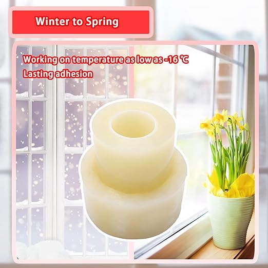 Birllaid Window Sealing Tape, Window AC Insulation Tape,2 Inch x 165 FT(55 Yards), No Residue, Clear